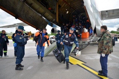 Testiranje opreme za spasavanje koja je stigla iz Rusije