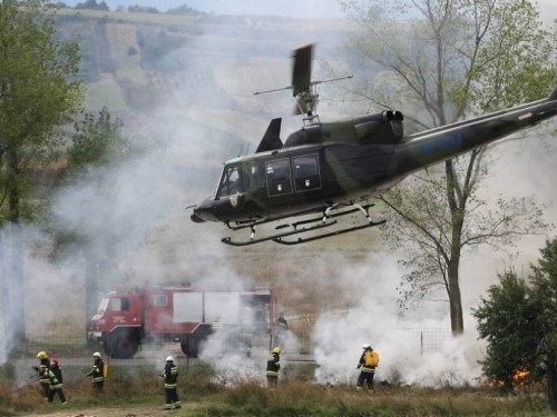 Srpsko-ruska vežba gašenja požara u Nišu
